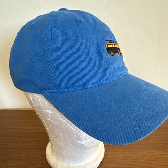 Men’s Dad Blue Cotton Hat Camping Cap Adjustable Embroidered Van Surfing - Picture 3 of 8